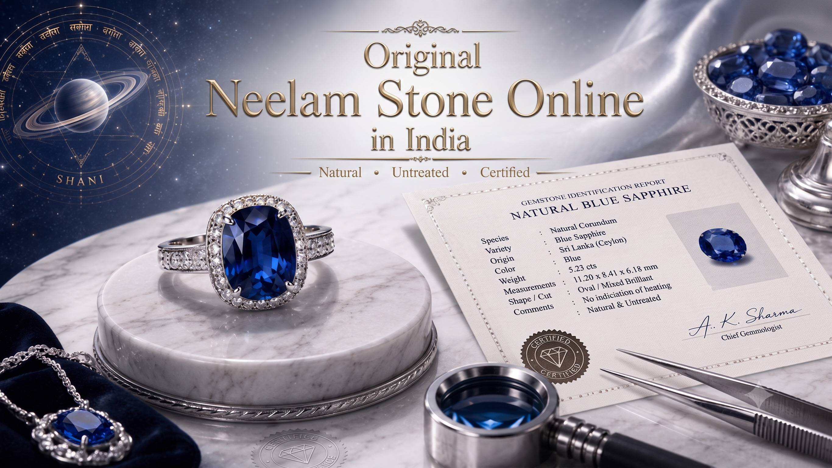 Natural Neelam (Blue Sapphire): Can Saturn’s Stone Transform Your Career?