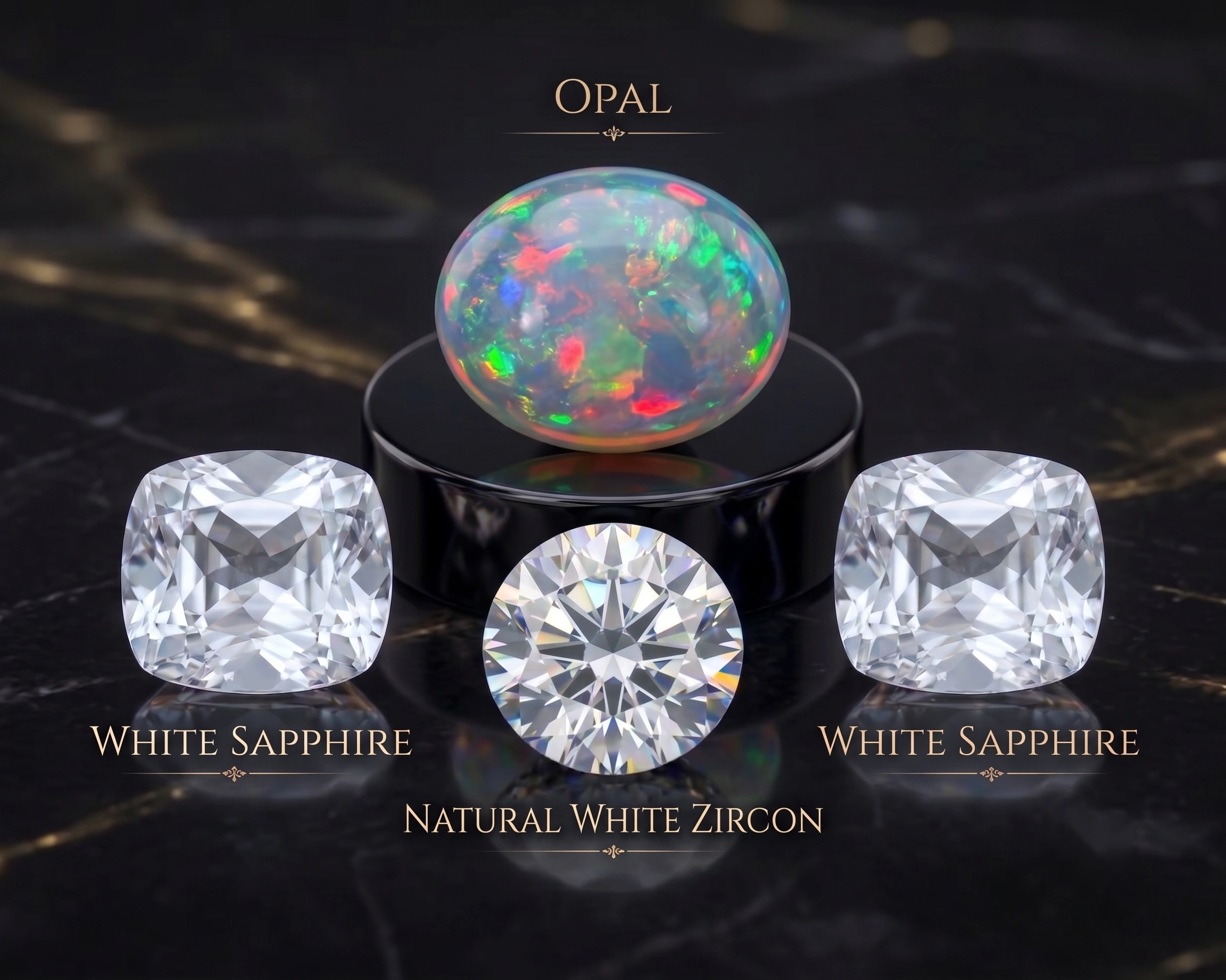 White Sapphire vs Zircon vs Opal: Which Is the Best Diamond Alternative?