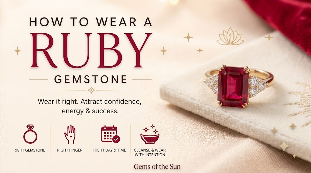 Ruby Stone (Manik) Meaning & Wearing Guide: Benefits, Finger, Metal, Day & Weight