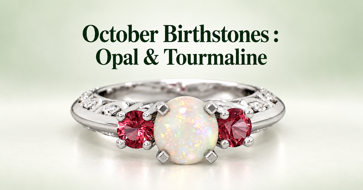 October’s Birthstones: The Colourful Secrets of Opal and Tourmaline