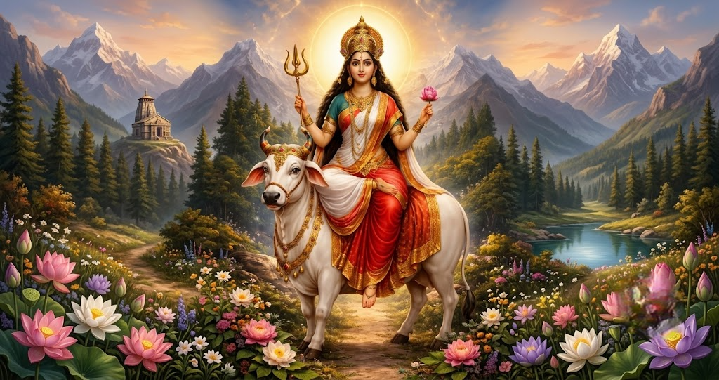 Navratri Day 1: Maa Shailaputri’s Strength and Her Symbolic Connection with Pearl