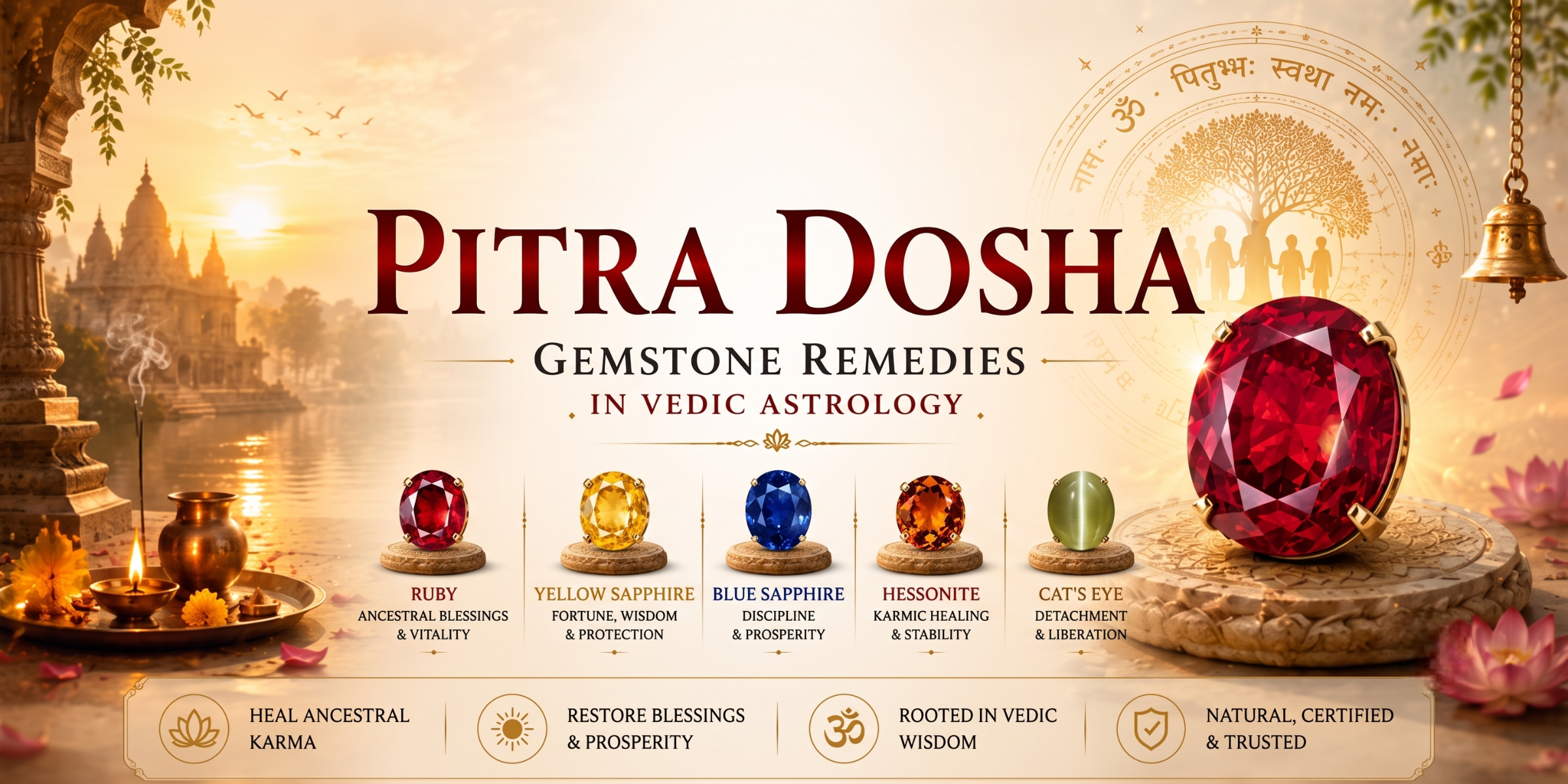 Pitri Dosh and Gemstones: Which Stone Is Suitable for Your Birth Chart?