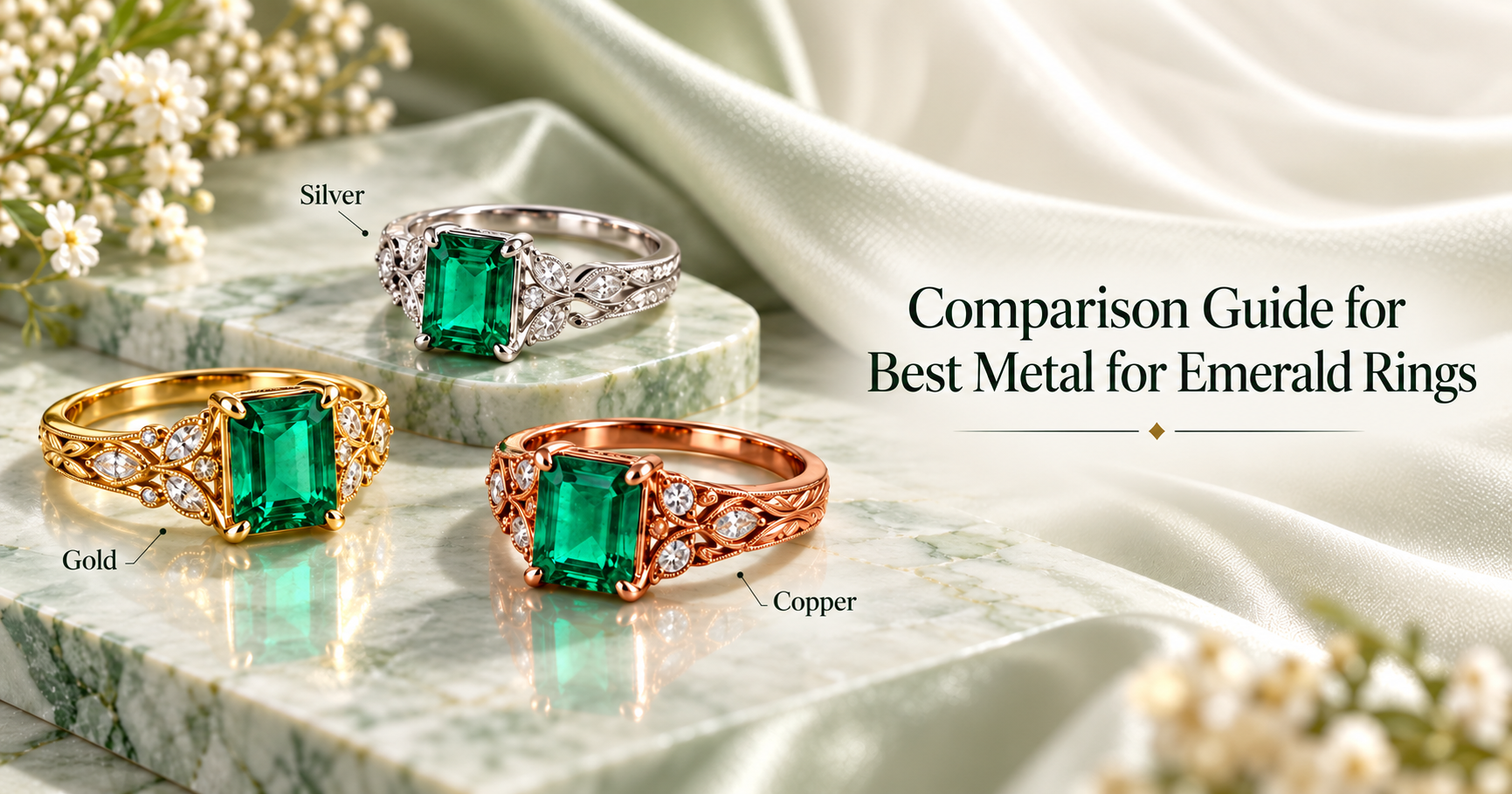 Best Metal for Emerald (Panna): Gold, Silver or Copper?