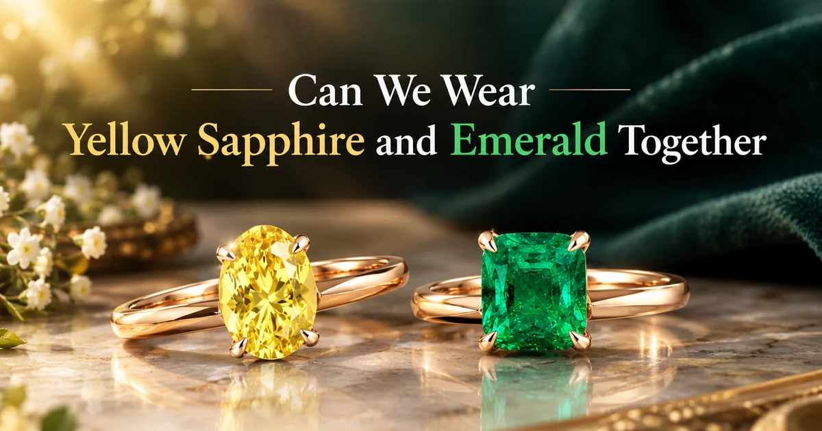 Can I Wear Yellow Sapphire and Emerald Together? Vedic Astrology Guide