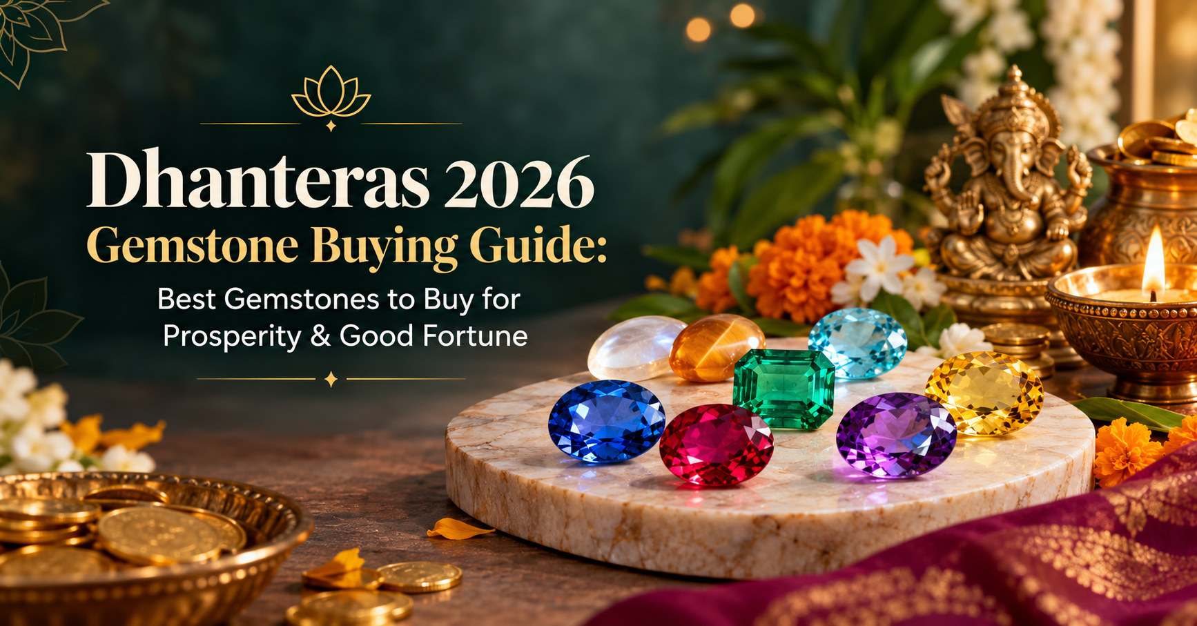 Dhanteras 2026 Gemstone Buying Guide: Best Gemstones to Buy for Prosperity & Good Fortune