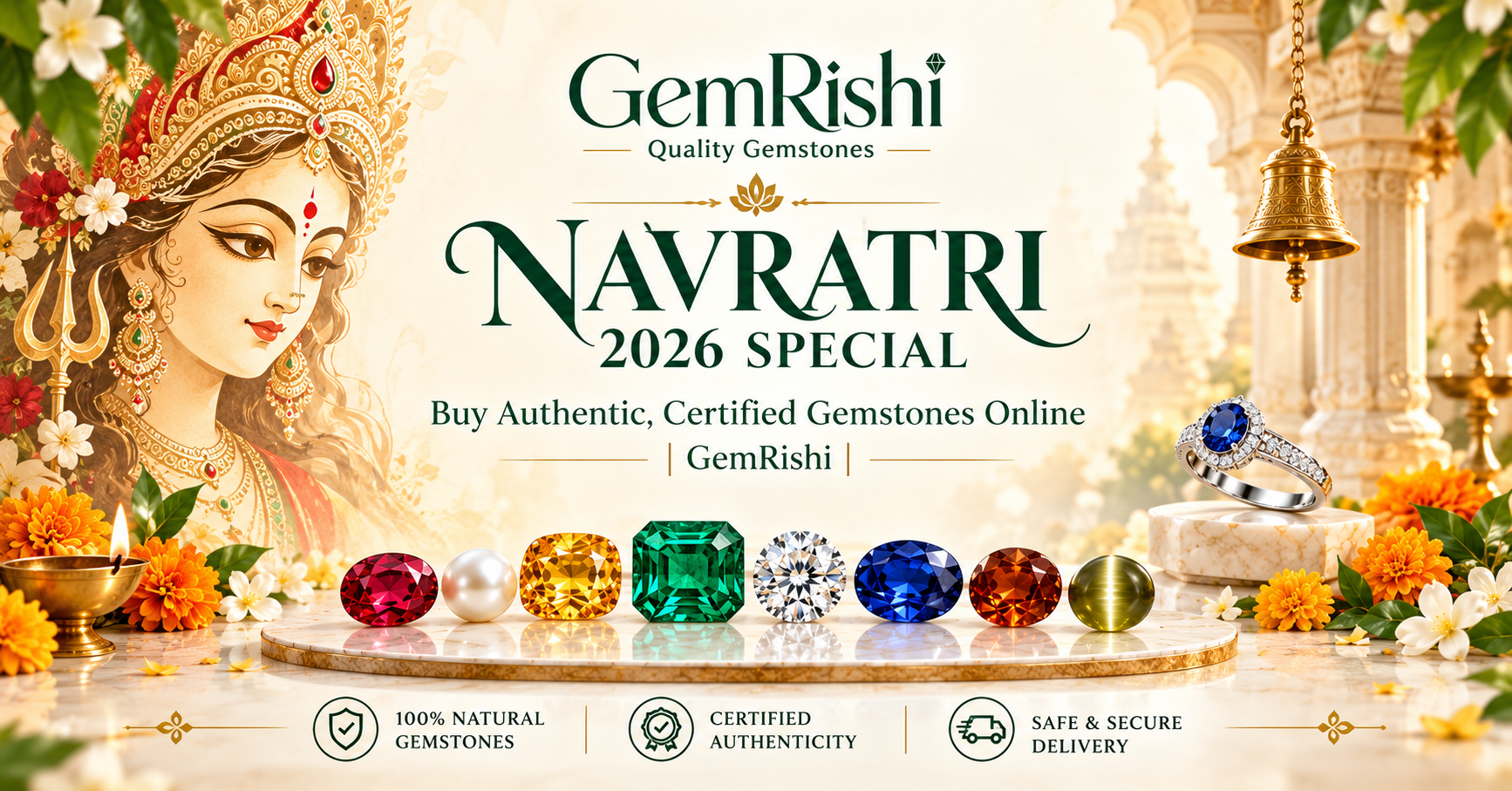 Navratri 2026 Special: Buy Authentic, Certified Gemstones Online | GemRishi