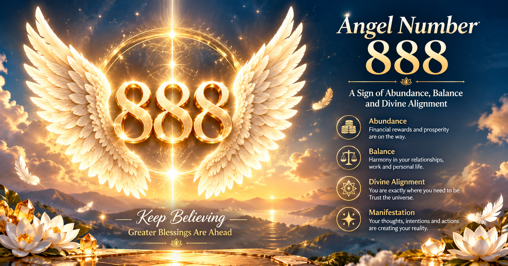 Angel Number 888 Meaning: Spiritual Abundance, Prosperity & Gemstones for Positive Energy