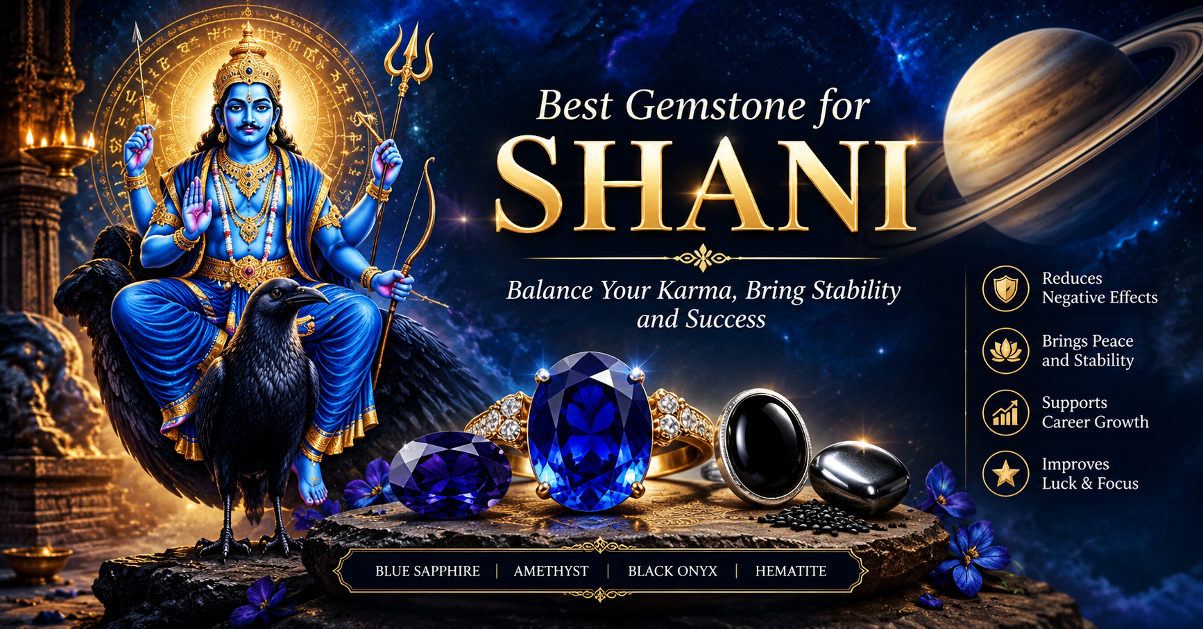 Gemstone for Shani Mahadasha: Is Blue Sapphire (Neelam) Right for You?