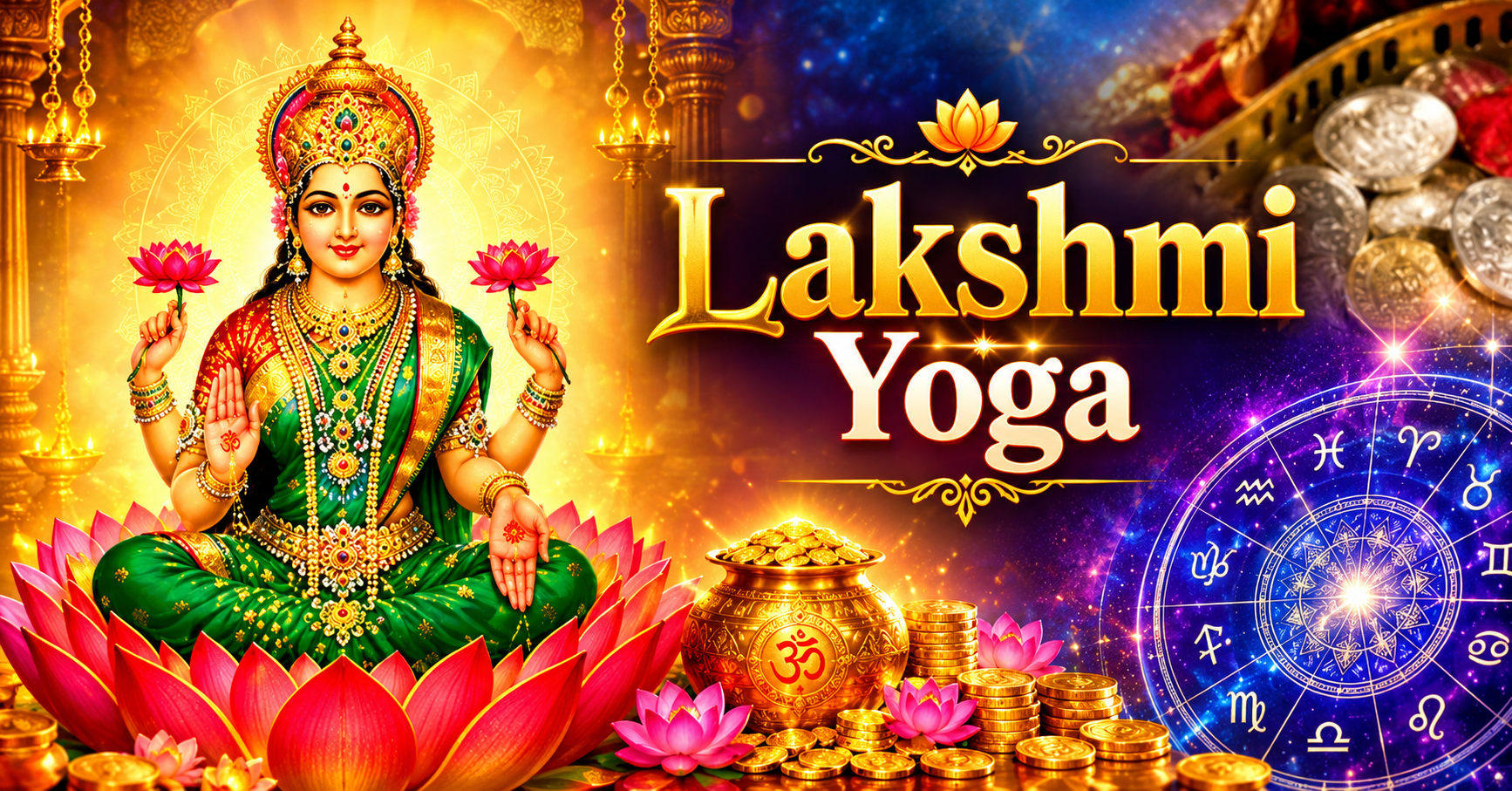 Laxmi Yoga in Astrology: How Venus, the 9th House Lord, Diamond, and White Sapphire Relate to Wealth, Luxury, and Divine Grace