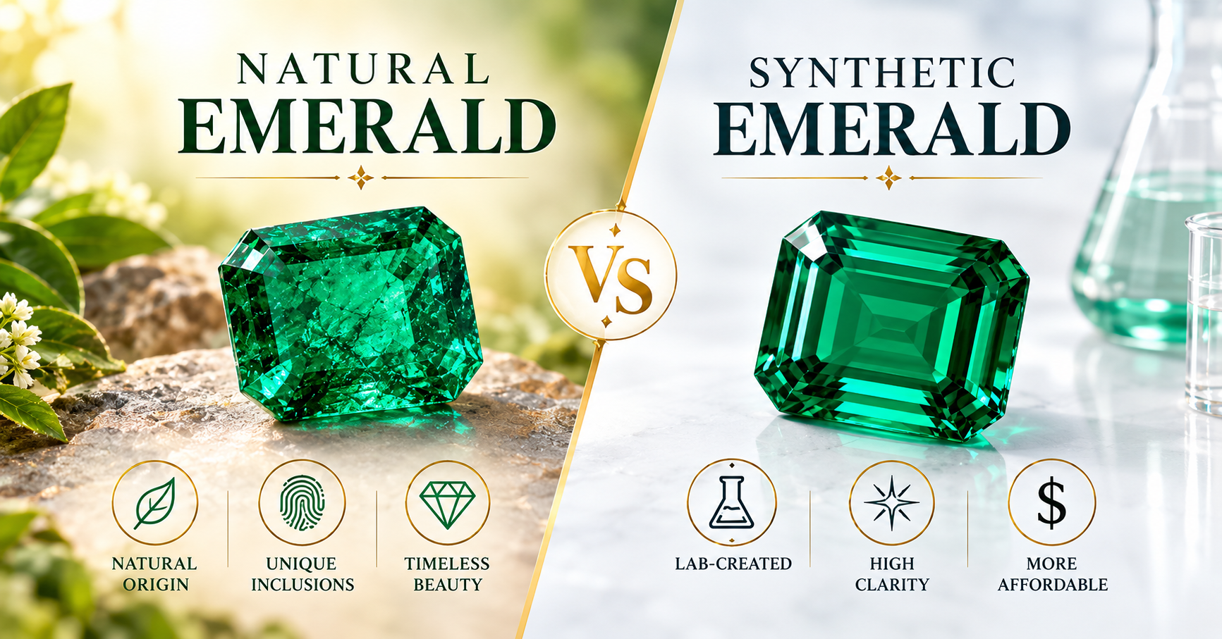 Are Lab-Grown Emeralds Real Emeralds? Differences Between Natural and Lab-Grown Emeralds