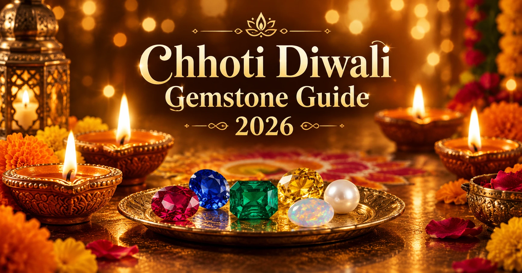 Chhoti Diwali (Naraka Chaturdashi) 2026: Significance, Traditions & Auspicious Gemstone Choices