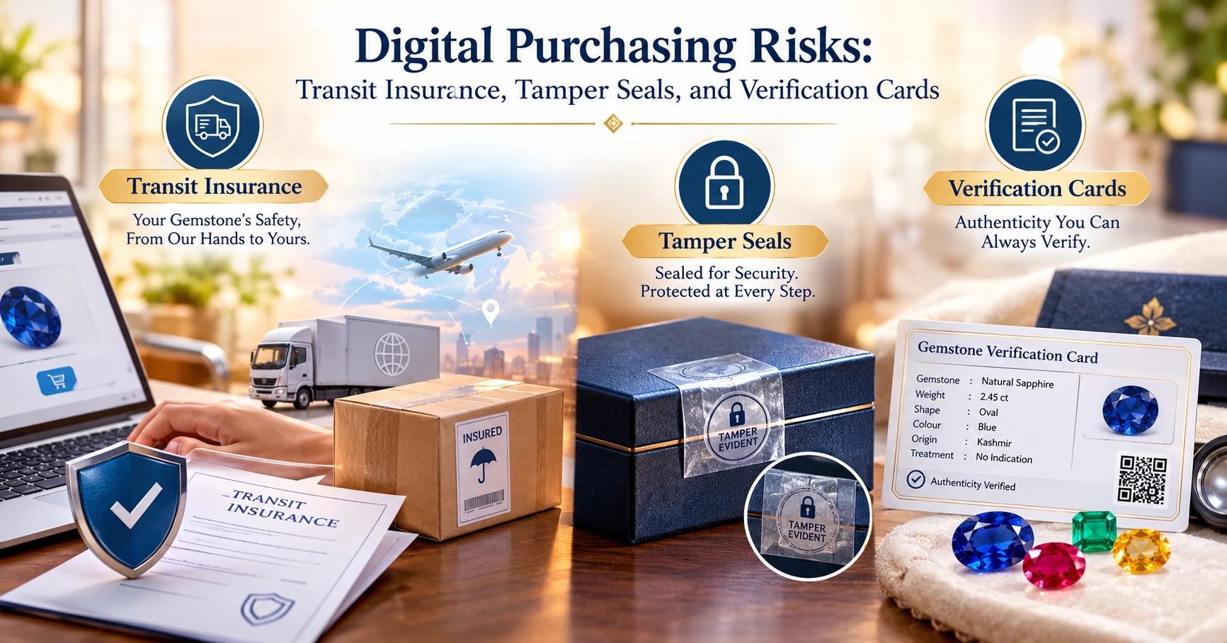 Digital Purchasing Risks: Transit Insurance, Tamper Seals, and Verification Cards