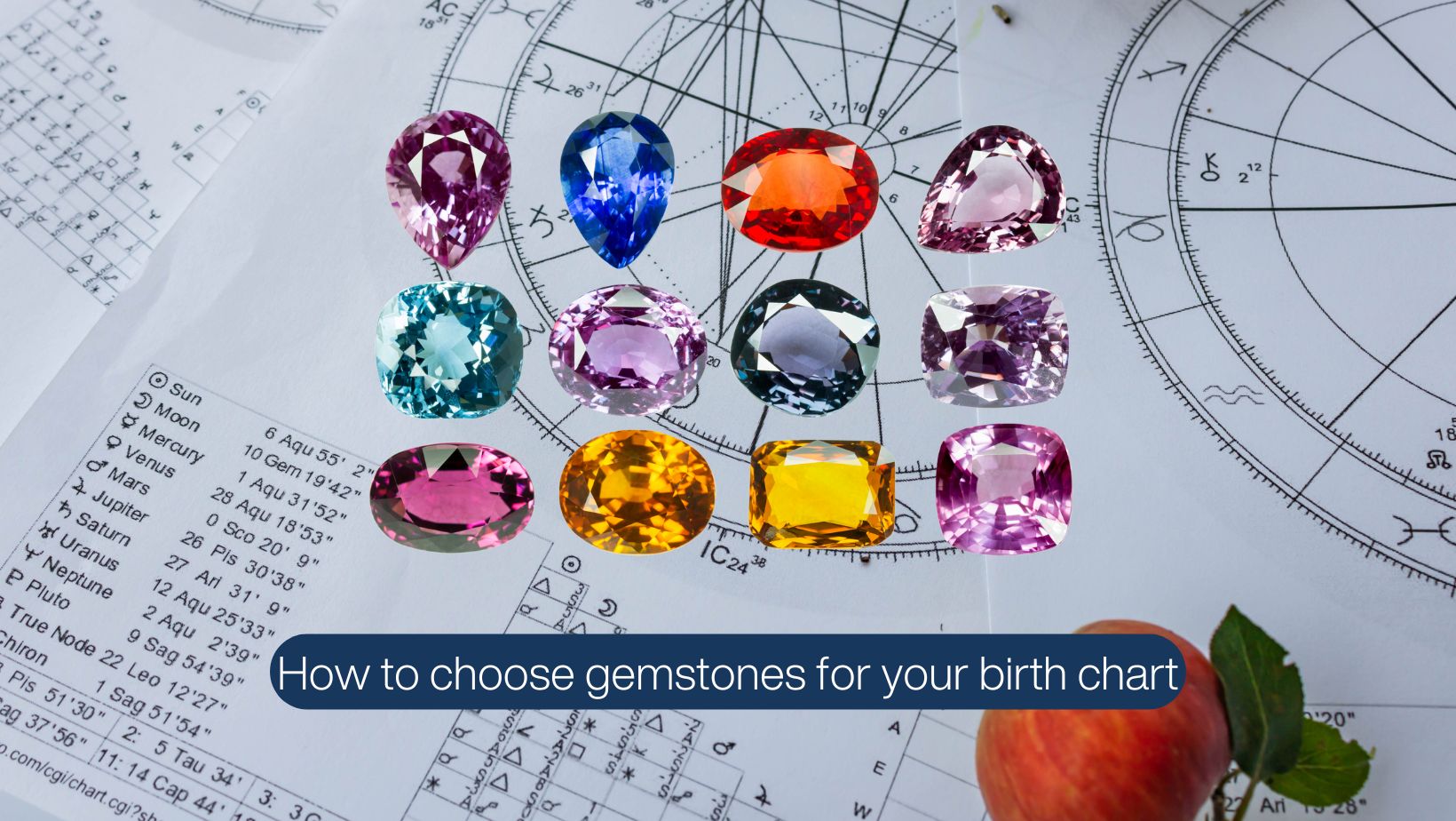 How to choose gemstones for your birth chart