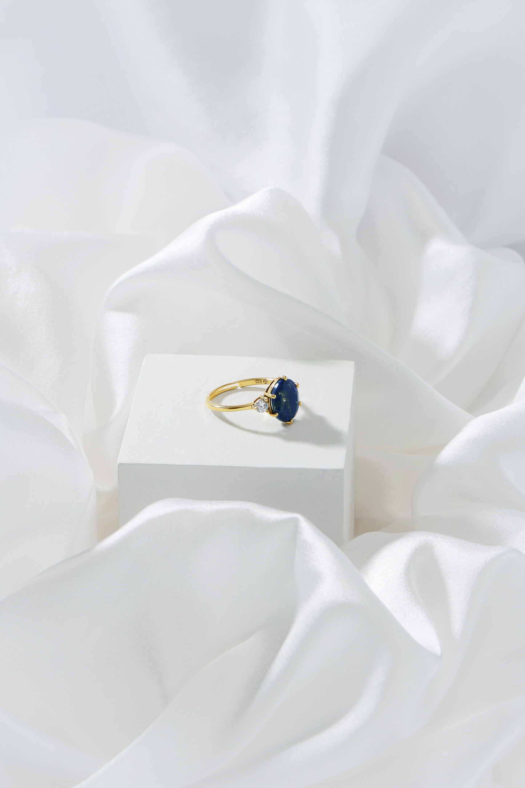 Afgan Lapis Lazuli Adjustable Ring for Female by Mandala