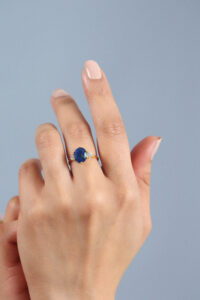 Afgan Lapis Lazuli Adjustable Ring for Female by Mandala