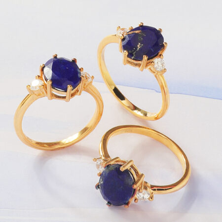 Afgan Lapis Lazuli Ring For Female Wavelength 852 Hz by Mandala