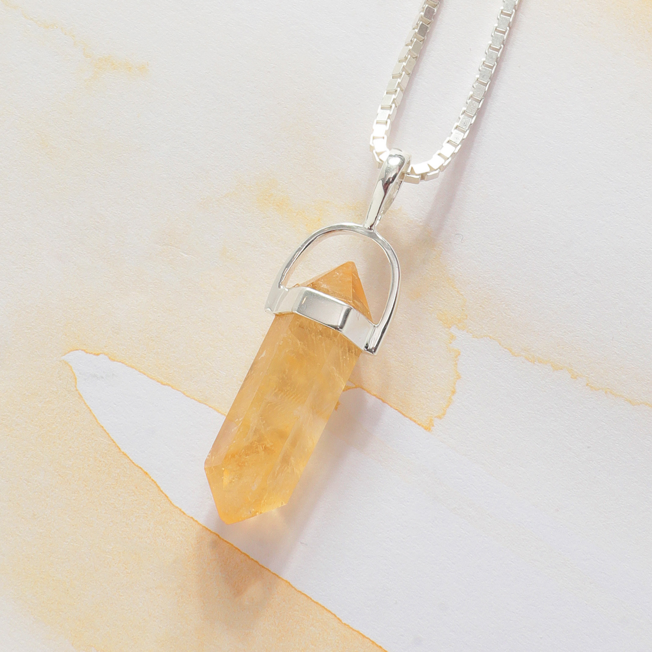 Bolivian Citrine Pendant By Mandala