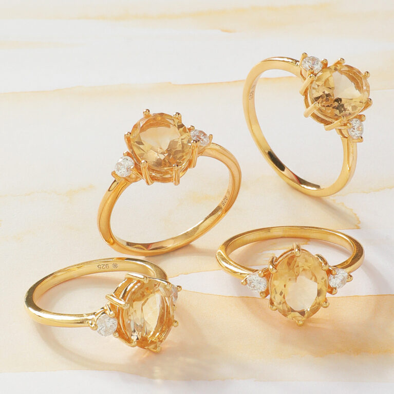 Bolivian Citrine Ring for Female by Mandala