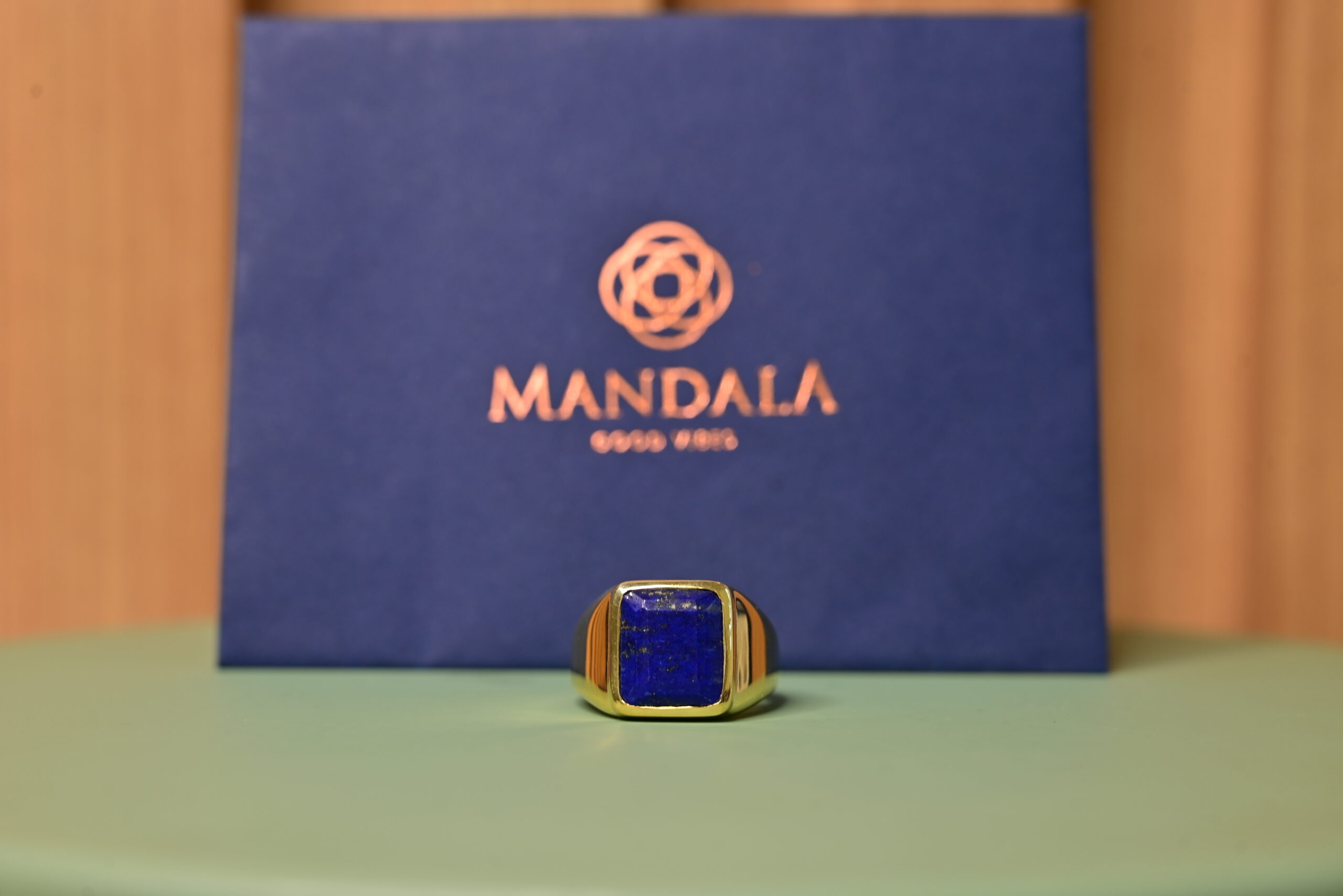 Afgan Lapis Lazuli Ring For Male Wavelength 852 Hz by Mandala