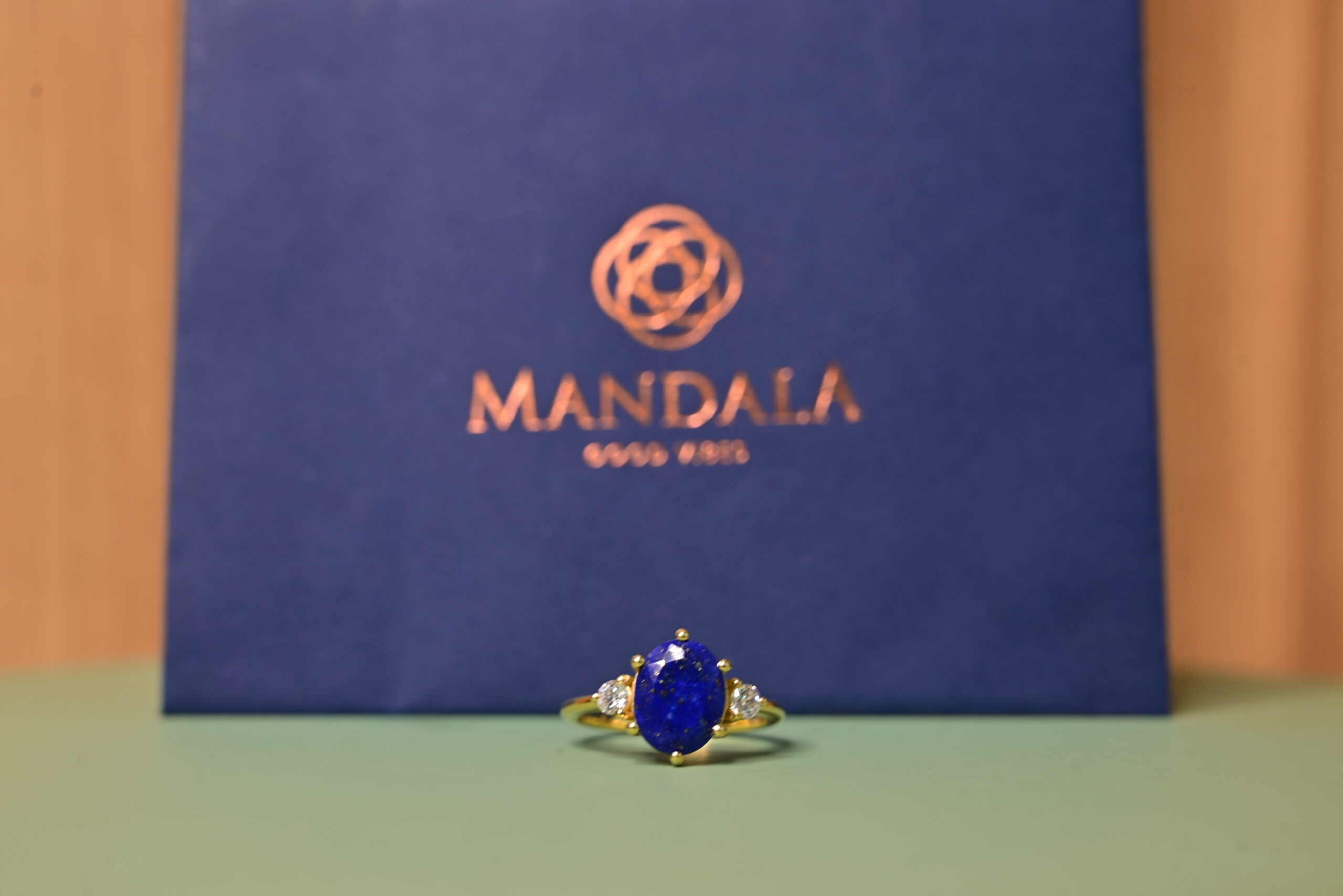 Afgan Lapis Lazuli Ring For Female Wavelength 852 Hz by Mandala