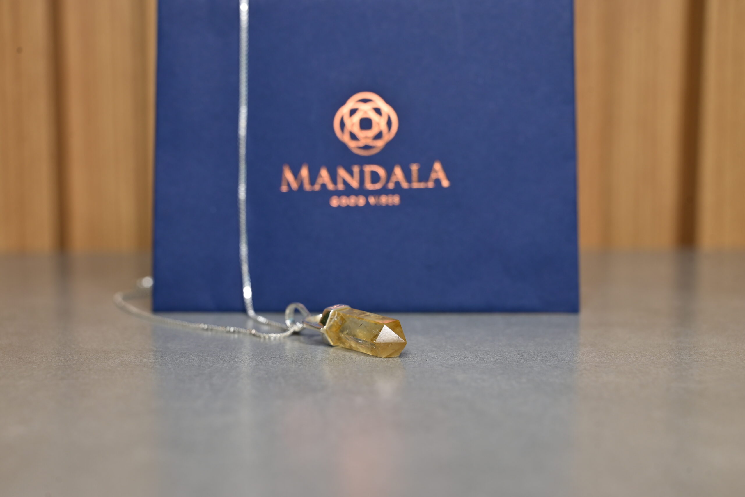 Bolivian Citrine Pendant By Mandala