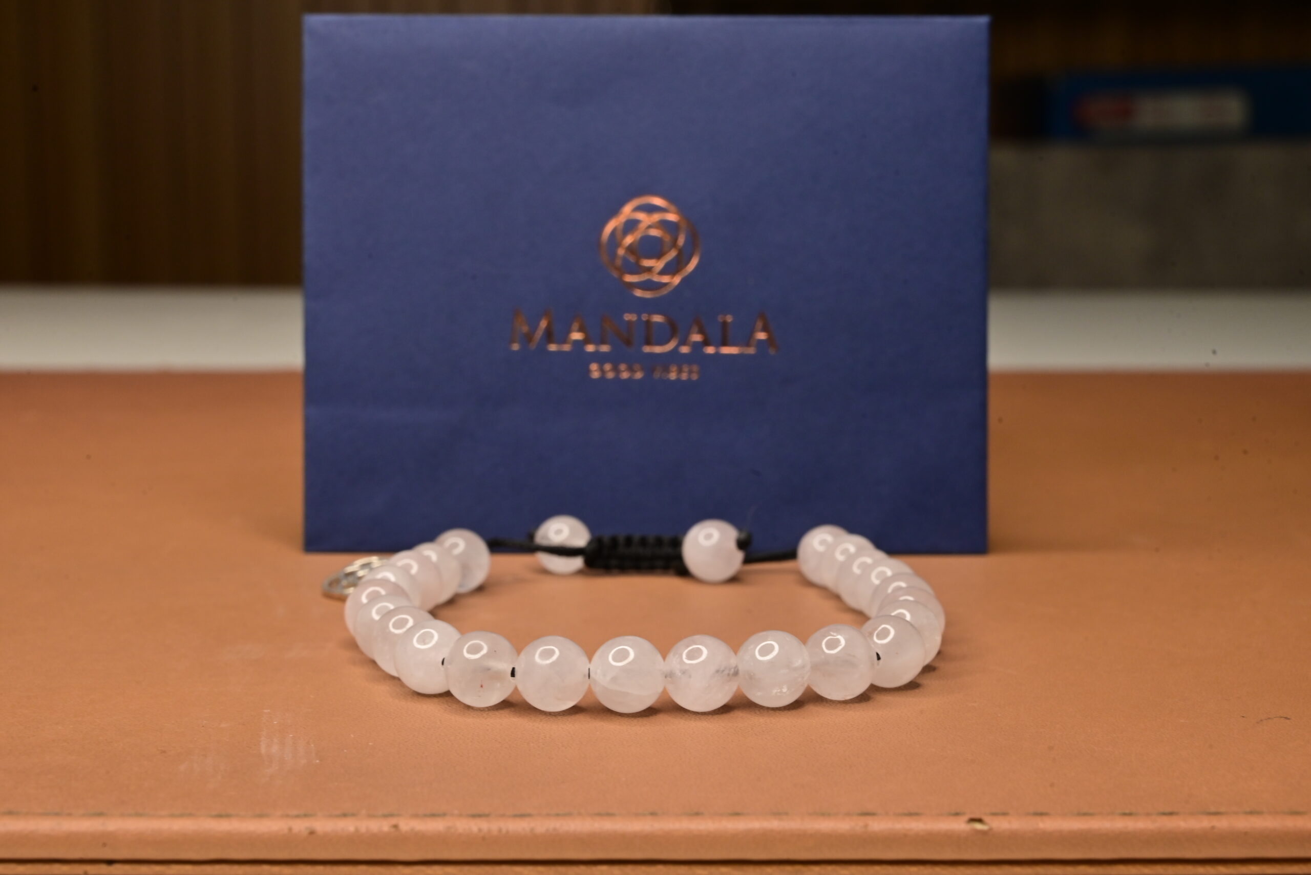 Madagascan Rose Quartz Bracelet Wavelength 300 Hz by Mandala