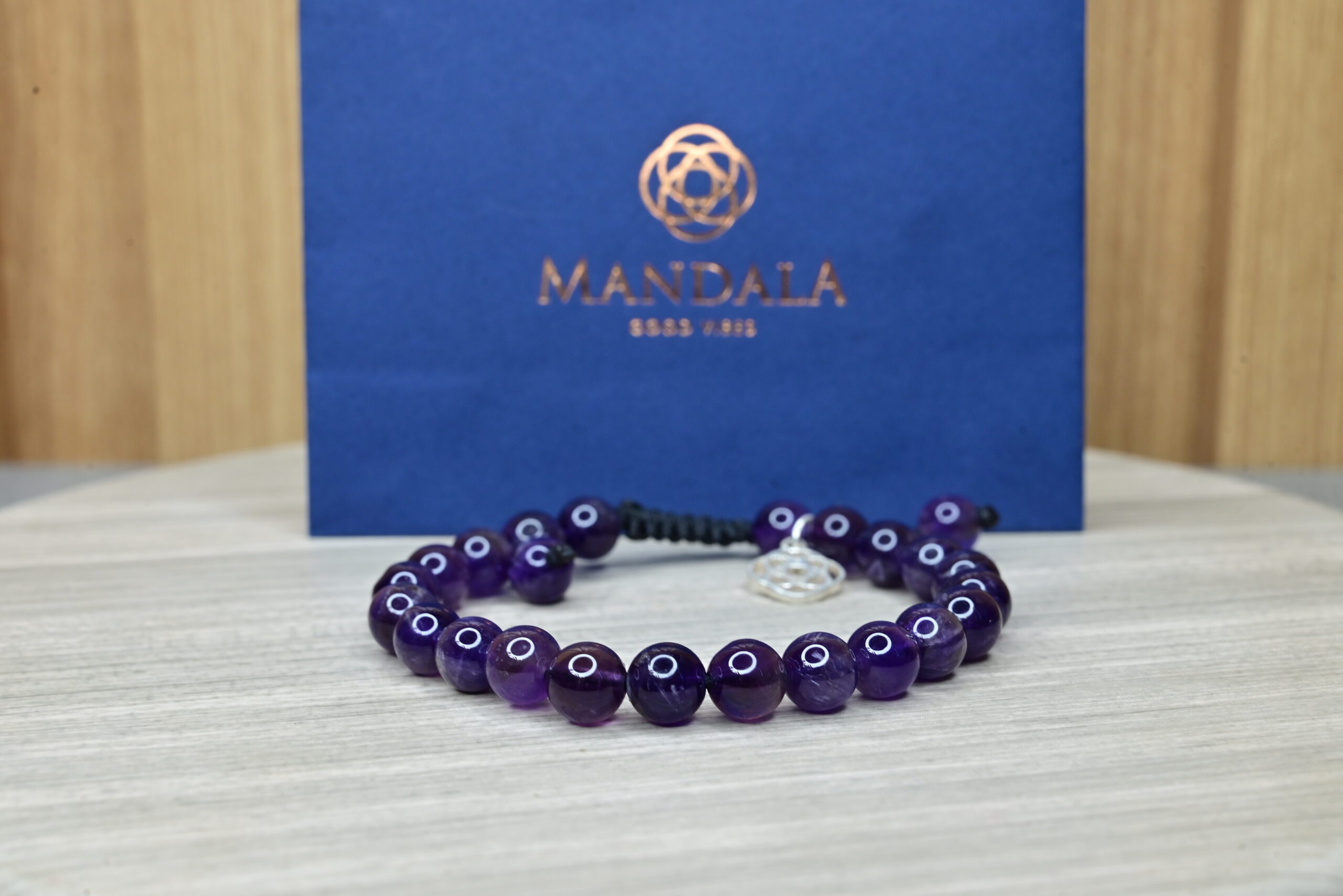 Brazilian Dark Amethyst Bracelet Wavelength 32,876 KHZ by Mandala