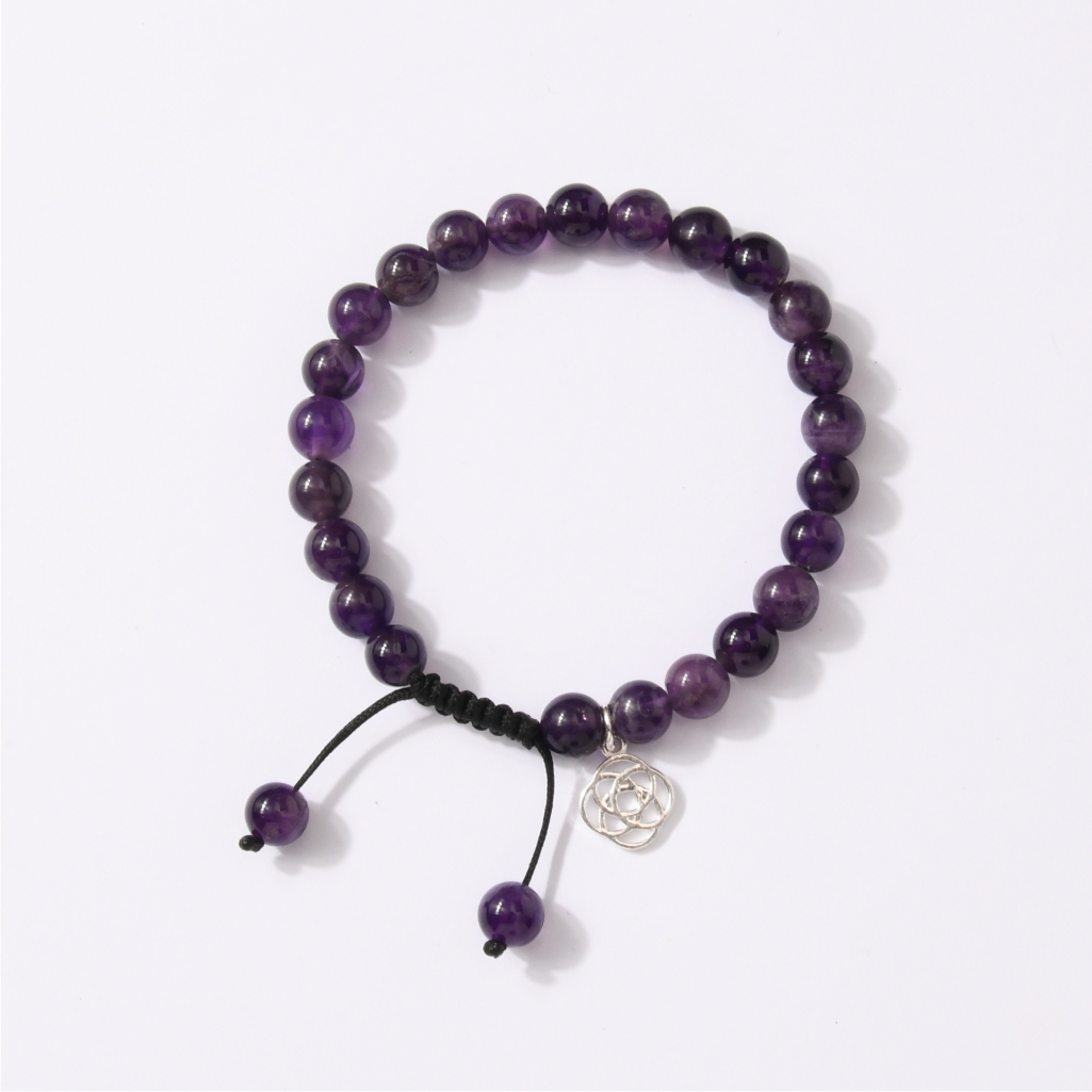 Brazilian Dark Amethyst Bracelet Wavelength 32,876 KHZ by Mandala